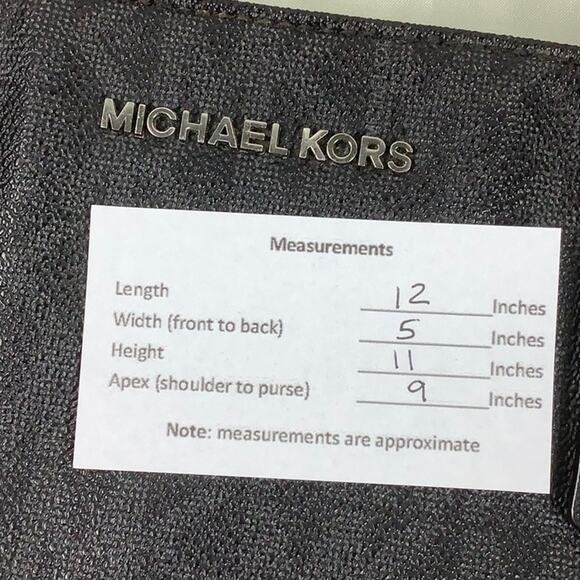 Michael Kors Morgan coated signature print Travel Tote zippered purse & dust bag - Picture 16 of 16